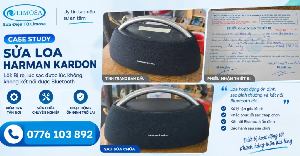 Trường hợp 1: sửa loa Harman Kardon tại Sửa Điện Tử Limosa