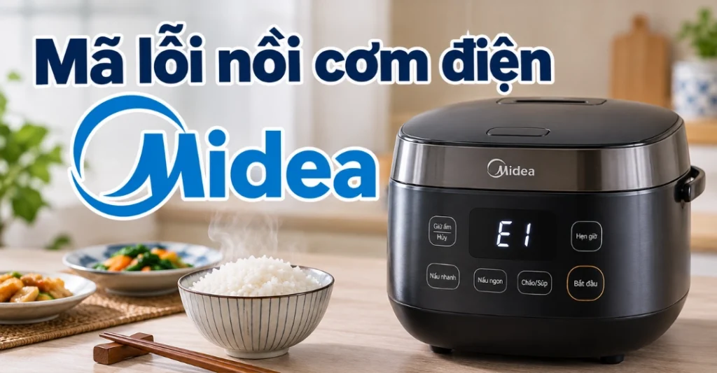 mã lỗi nồi cơm điện Midea