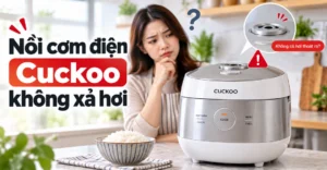 nồi cơm điện Cuckoo không xả hơi