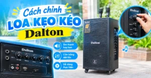 cách chỉnh loa kẹo kéo Dalton