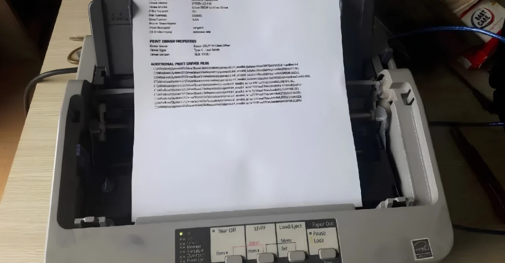 Máy in kim Epson LQ 310 in mờ, mất chữ